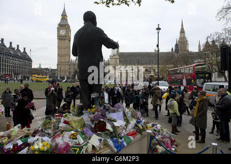 Nelson Mandela Tod Stockfoto