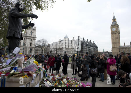 Nelson Mandela Tod Stockfoto