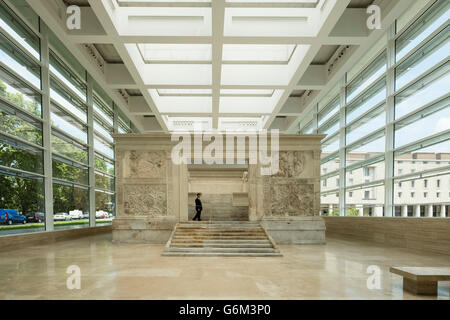 Museum der Ara Pacis (Museo dell'Ara Pacis) Gehäuse Ara Pacis Monument in Rom, Italien Stockfoto