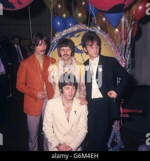 Musik - The Beatles - London. Die Beatles bei einer Aufnahmesession in London Stockfoto