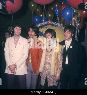 Musik - The Beatles - London. Die Beatles bei einer Aufnahmesession in London Stockfoto