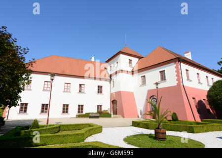 Kernkraftwerk Temelín: Besucherzentrum in einem Schloss, Jihocesky, Südböhmen, Temelin, Tschechien, Südböhmen, Stockfoto