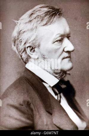 Deutschen Komponisten Richard Wagner (1813-1883), Atelier Foto ca. 1873.