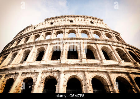 Detail des Kolosseums in Rom Italien Stockfoto
