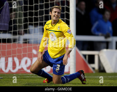 Fußball - FA Cup - zweite Runde - Hartlepool United / Coventry City - Victoria Park. Blair Adams, Coventry City Stockfoto