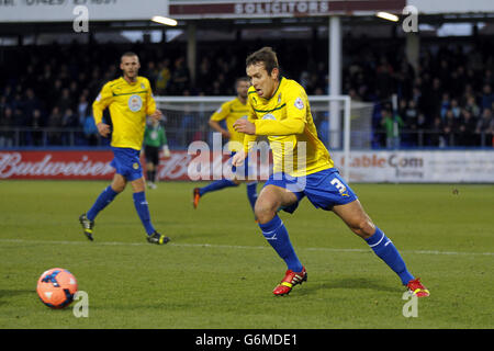 Fußball - FA Cup - zweite Runde - Hartlepool United / Coventry City - Victoria Park. Blair Adams, Coventry City Stockfoto