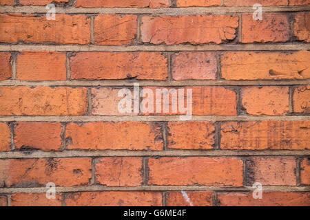 Nahaufnahme eines Red brick wall in Southwark, London SE1, UK Stockfoto