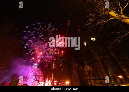 Silvesterfeiern Stockfoto