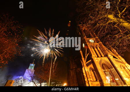 Silvesterfeiern Stockfoto