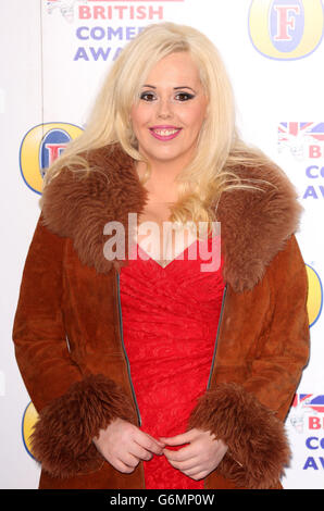 Roisin Conaty nimmt an den British Comedy Awards in den Fountain Studios in Wembley im Norden Londons Teil. Stockfoto