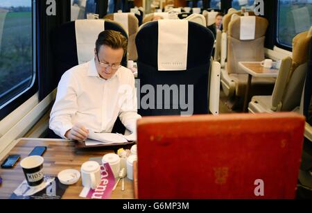 Cameron Besuch im Norden Stockfoto