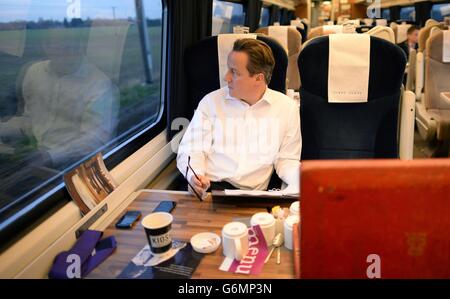 Cameron Besuch im Norden Stockfoto