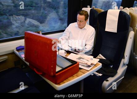 Cameron Besuch im Norden Stockfoto