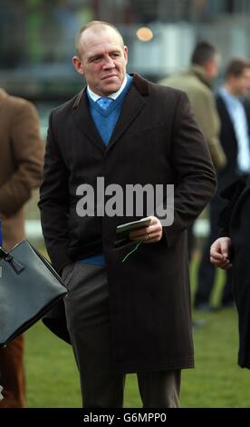 Pferderennen - 2013 The International - Tag 1 - Cheltenham Racecourse. Mike Tindall am ersten Tag der 2013 The International auf der Cheltenham Racecourse, Cheltenham. Stockfoto