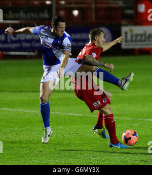 Fußball - Pokal - zweite Runde Replay - Crawley Town V Bristol Rovers - Broadfield Stadium Stockfoto