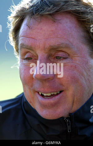 Portsmouth FC Manager Harry Redknapp während des Trainings. Stockfoto