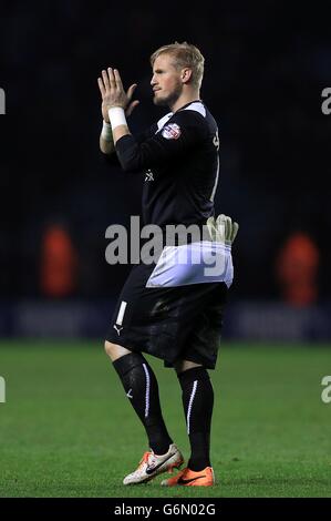 Fußball - Capital One Cup - Viertelfinale - Leicester City / Manchester City - King Power Stadium. Kasper Schmeichel, Torwart von Leicester City Stockfoto