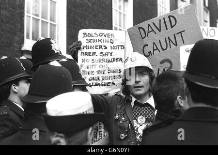 Beschäftigung - Miners' Strike - NUM Meeting - London Stockfoto