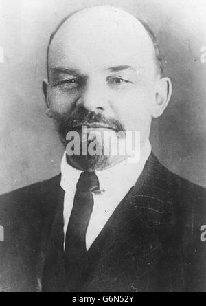 21. Januar - gestorben an diesem Tag - 1924 Wladimir Lenin, der russische bolschewistische Führer, der das kommunistische Russland nach der Russischen Revolution von 1917 führte. Stockfoto
