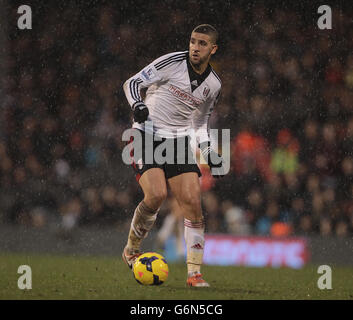 Adel Taatabt von Fulhamwährend des Barclays Premier League Spiels im Craven Cottage, London. DRÜCKEN Sie VERBANDSFOTO. Bilddatum: Mittwoch, 1. Januar 2014, 2013. Siehe PA Geschichte FUSSBALL Fulham. Bildnachweis sollte lauten: Phil Cole/PA Wire. Stockfoto