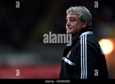 Fußball - Barclays Premier League - Swansea City / Hull City - Liberty Stadium. Steve Bruce, Manager von Hull City Stockfoto