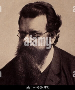 Ludwig Eduard Boltzmann (Wien, 20. Februar 1844 - Duino, 5. September 1906) war ein Physiker, Mathematiker und österreichische Philosoph. Stockfoto