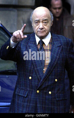 Mohamed Al Fayed Court Of Session Stockfoto