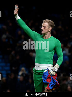 Fußball - Barclays Premier League - Manchester City gegen Crystal Palace - Etihad Stadium Stockfoto
