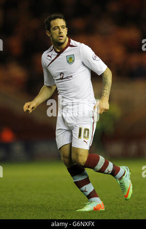 Fußball - Sky Bet Championship - Middlesbrough V Burnley - The Riverside Stadium. Danny Ings, Burnley Stockfoto