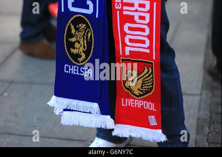 Fußball - Barclays Premier League - Chelsea gegen Liverpool - Stamford Bridge Stockfoto