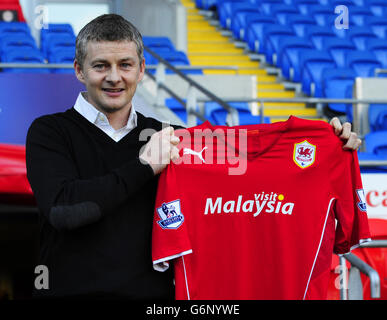 Fußball - Ole Gunnar Solskjaer Enthüllung Stockfoto