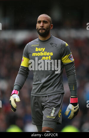 Fußball - FA Cup - Dritte Runde - Derby County / Chelsea - iPro Stadium. Derby County Torwart Lee Grant Stockfoto