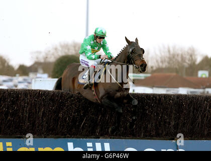 Horse Racing - 2013 William Hill Winter Festival - Tag 2 - Kempton Park Rennbahn Stockfoto