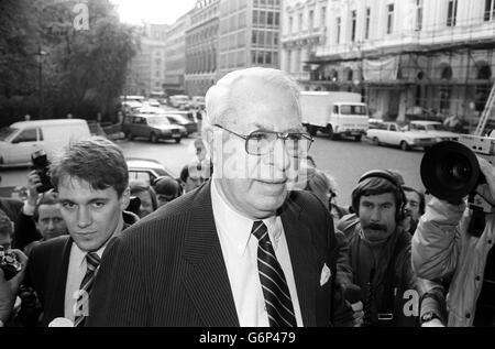 Politik - Streit Bergleute - Ian MacGregor - London Stockfoto