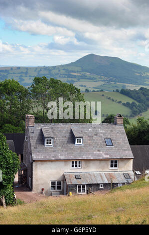 Ein Welsh Mountain Bauernhaus Haus UK Stockfoto