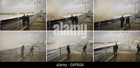 Winterwetter 6. Jan Stockfoto