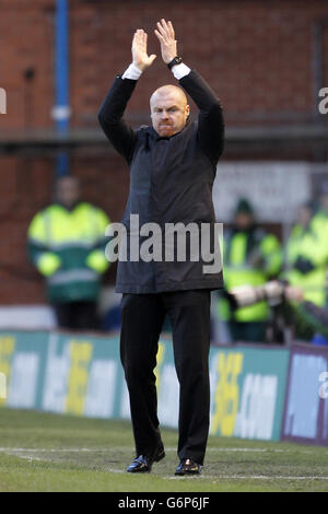 Fußball - Sky Bet Championship - Burnley / Huddersfield Town - Turf Moor. Manager Sean Dyche, Burnley. Stockfoto