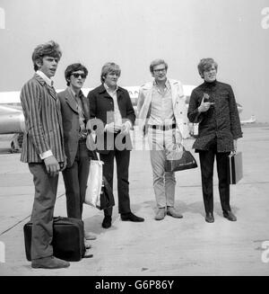 Hermans Hermits verlassen Heathrow für US-tour Stockfoto