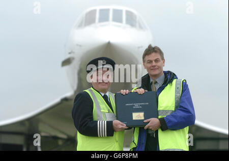 Concorde-Alpha Bravo Stockfoto