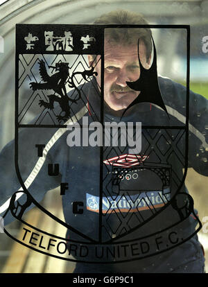 Telford United Trainingseinheit Stockfoto