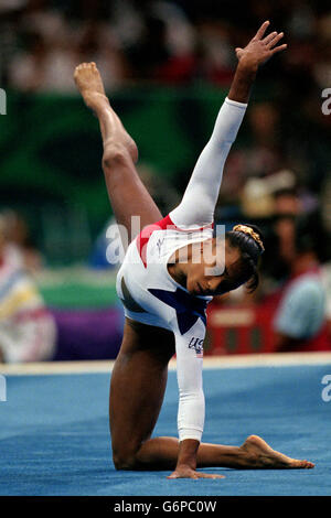 25-JUL-96. Die Olympischen Spiele In Atlanta. Frauengymnastik. Dominique Dawes, USA Stockfoto