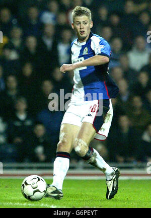 Blackburns Jonathan Stead in Aktion während des Barclaycard Premiership-Spiels gegen Newcastle United im Ewood Park, Blackburn. Stockfoto