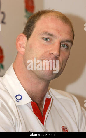 RBS 6 Nations Lawrence Dalaglio Pressekonferenz Stockfoto