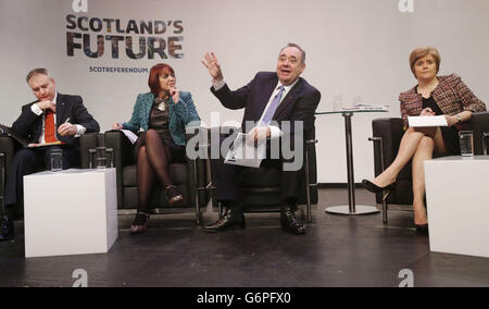 Salmond Frage-und-Antwort-Runde Stockfoto