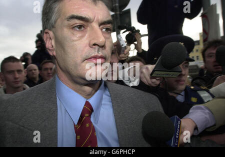 Ian Bailey ausgezeichnet Schadensersatz vor Gericht Stockfoto