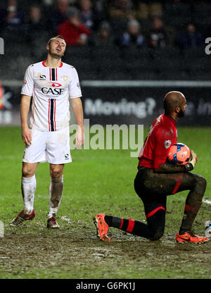 Fußball - FA-Cup - 3. Runde - Replay - Milton Keynes Dons V Wigan Athletic - Stadion: mk Stockfoto