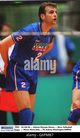 Volleyball. 23-JUL-96. Die Olympischen Spiele In Atlanta. Herren Volleyball. Marco Meoni, Italien Stockfoto