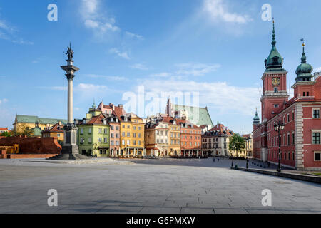 Altstadt Warschauer Schloss Platz Plac Zamkowy Polen Stockfoto