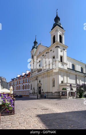 Die Kirche des Heiligen Geistes in der Neustadt von Warschau. Stockfoto