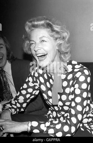 Film - Schauspielerin Lauren Bacall - London Stockfoto